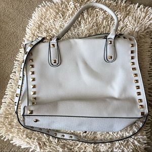 White handbag